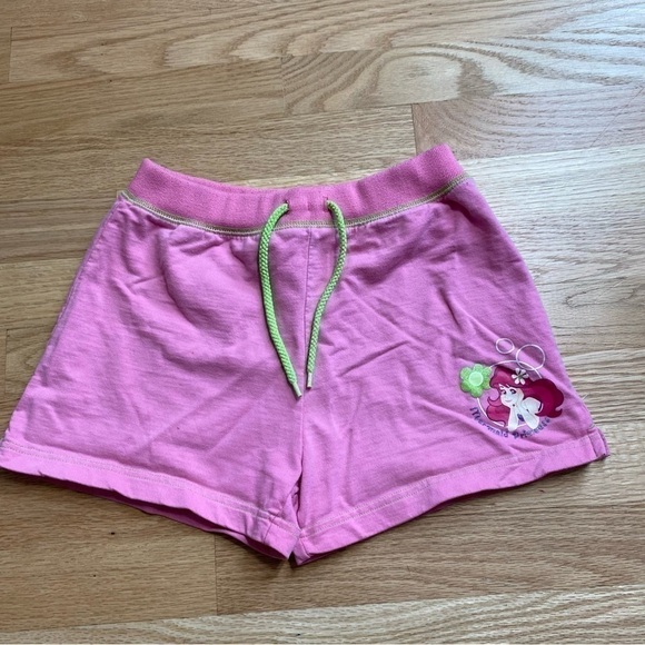 Disney Little Mermaid Shorts Sz Large Pink Girls Kids - Picture 1 of 4